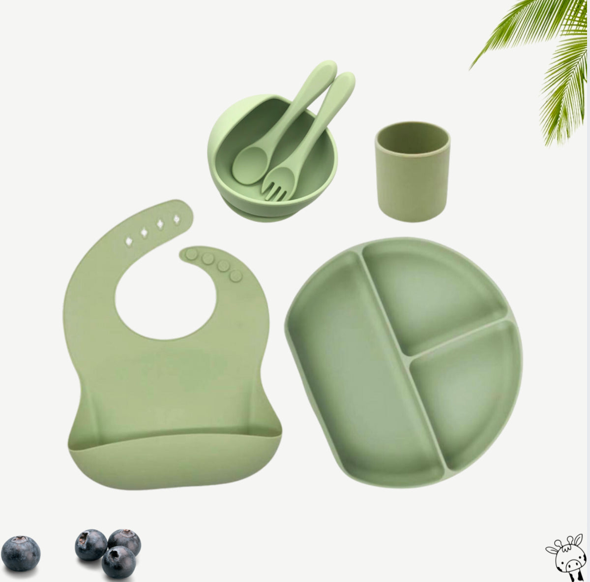 Baby Silicone Feeding Set