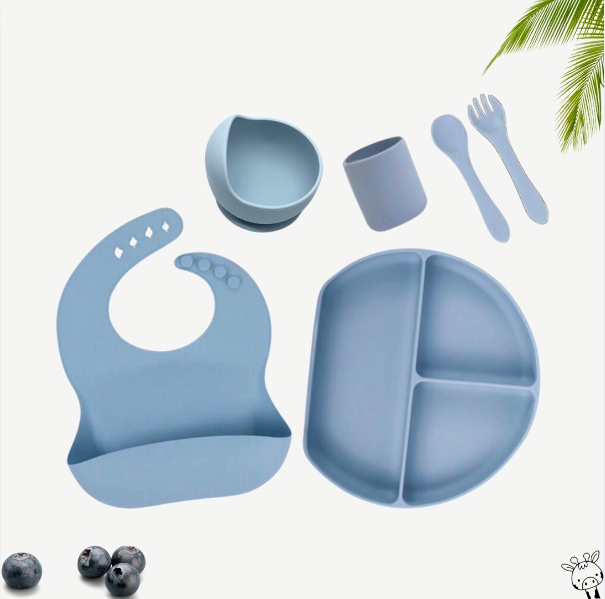 Baby Silicone Feeding Set